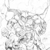 Blue Falcon & Dino-Mutt - 11x17 pencil on bristol.  Please refer to online sale:  https://www.deniath.com/customer/account/login/