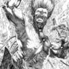 Eternal Descent #4 pg 18 splash page!  Featuring Wayne Static of Static X - 11x17 bristol  $400